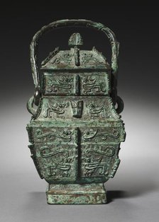 Square Wine Container (Fangyou), c. 1250-1046 BC. Creator: Unknown.