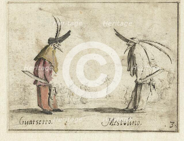 Guatsetto and Mestolino, 1633-1635. Creator: Gerard Terborch II.