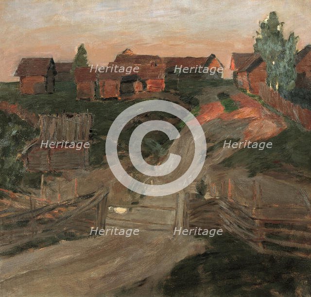 The Last Rays of the Sun, 1899. Creator: Levitan, Isaak Ilyich (1860-1900).