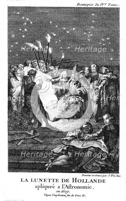 Galileo Galilei, Italian astronomer and mathematician, 1609 (1747). Artist: Jacques Philippe Le Bas