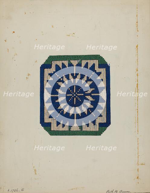 Coverlet, c. 1936. Creator: Ruth M. Barnes.