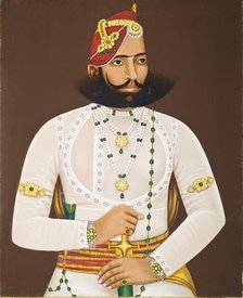 Kunwar Sabal Singhji (reigned 1848-1881) (image 1 of 3), between c1880 and c1900. Creator: Anon.