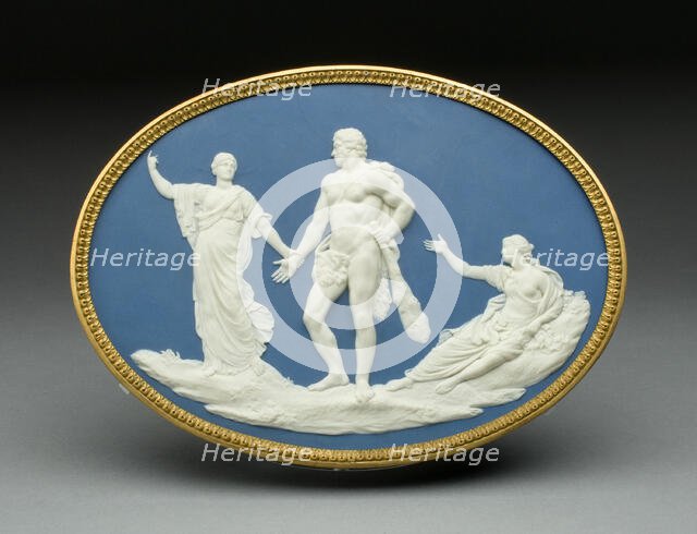 Medallion with Judgment of Hercules, Burslem, c. 1778. Creator: Wedgwood.