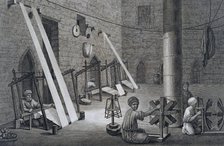 'Interior of a Weavers Workshop', Egypt, 1822. Artist: Schroeder