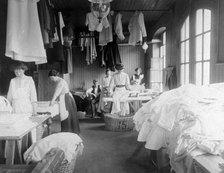 Women in a laundry, Landskrona, Sweden, 1910. Artist: Unknown
