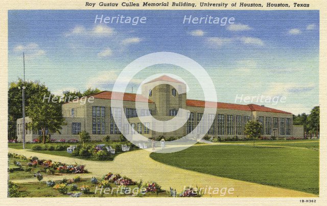 Roy Gustav Cullen Memorial Building, University of Houston, Houston, Texas, USA, 1941. Artist: Unknown