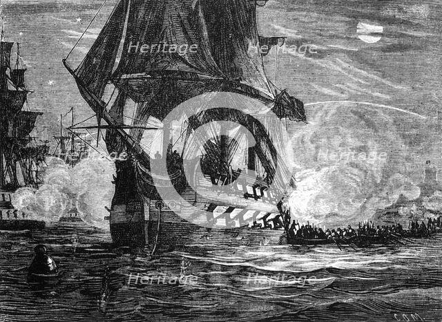 'The Attack on St. Paul's, Bourbon', c1891. Creator: James Grant.