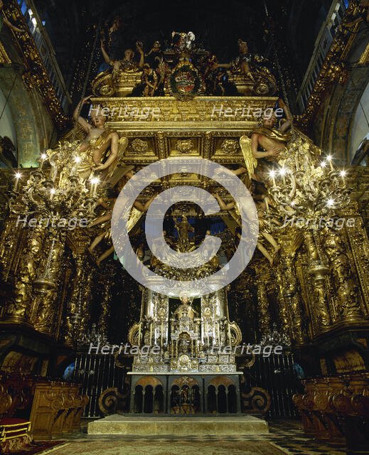 Main Chapel, Cathedral of Santiago, Santiago de Compostela, Galicia, Spain, 2008.  Creator: LTL.