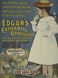 Edgar's cathartic confection, c1895 - 1917. Creator: Unknown.