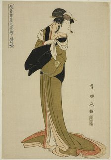 Hamamuraya: Segawa Kikunojo III, from the series "Portraits of Actors on Stage...", c. 1794. Creator: Utagawa Toyokuni I.