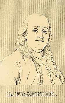 'B. Franklin', (1706-1790), 1830. Creator: Unknown.