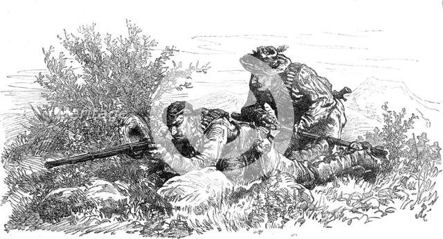 The War in the Transvaal: a Boer outpost, 1881. Creator: Unknown.