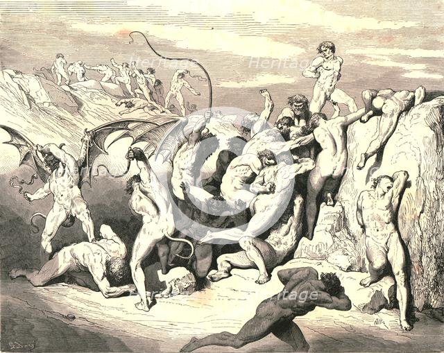 'Ah! How they made them bound at the first stripe!', c1890.  Creator: Gustave Doré.