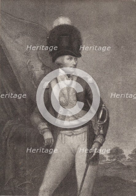 'Lieut.-Colonel Cox, Bloomsbury Volunteers', 18th century, (1909). Artist: Francesco Bartolozzi.