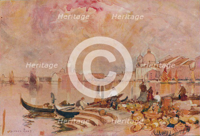 'Evening Glow, Venice', c1895. Artist: Alfred Edward East.