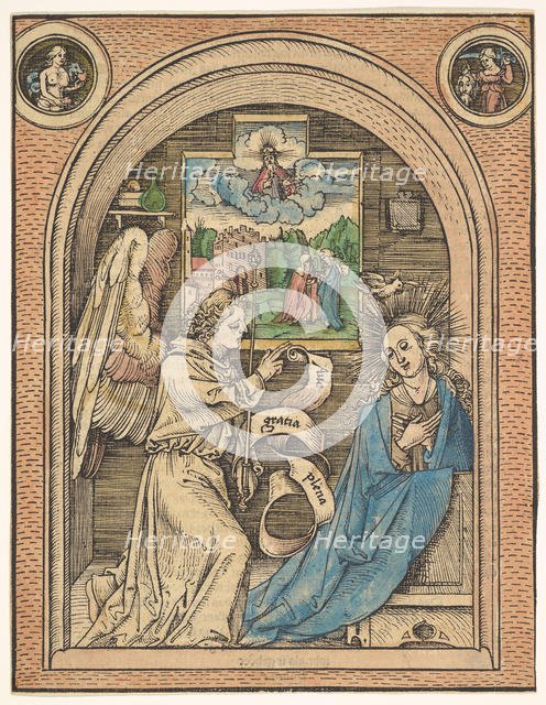 The Annunciation, late 15th-early 16th century. Creator: Hans Wechtlin the Elder.