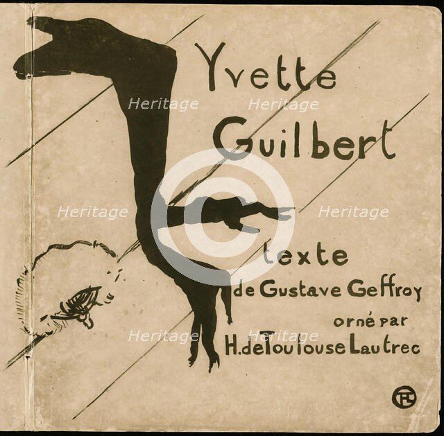 Cover for Yvette Guilbert, 1894. Creator: Henri de Toulouse-Lautrec.