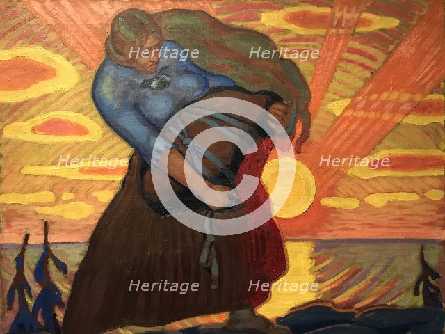 Linda Carrying a Rock, 1917.