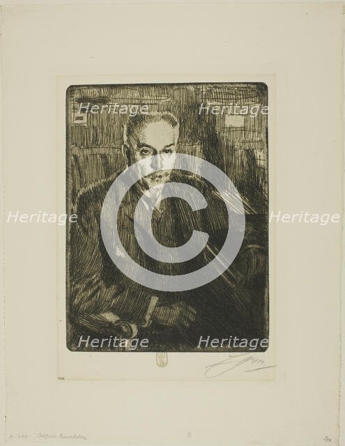 Alfred Beurdeley, 1906 or 1907. Creator: Anders Leonard Zorn.