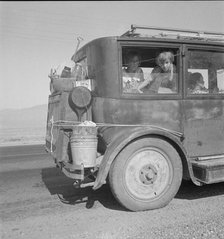 Drought refugees from Abilene, Texas, following the crops of California as migratory workers, 1936. Creator: Dorothea Lange.