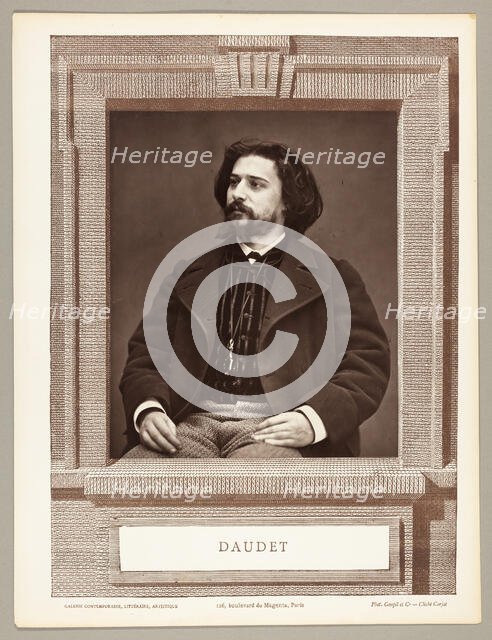 Alphonse Daudet (French novelist, 1849-1897), c. 1876. Creator: Etienne Carjat.