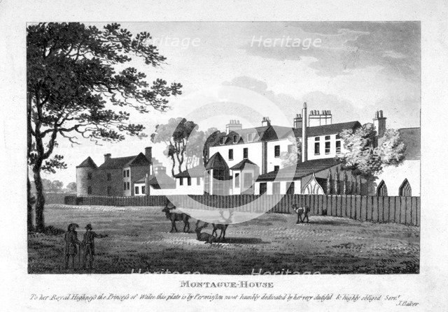 Montague House, Greenwich, London, c1800. Artist: Anon