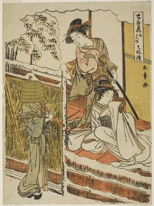 Act Nine: Yuranosuke's House in Yamashina from the play Chushingura (Treasury...Japan, c1779/80. Creator: Shunsho.