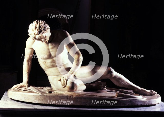 Dying Gaul, Roman copy in marble of a Greek original in bronze.