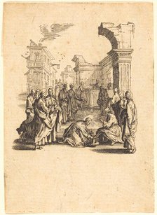 Christ Washing the Feet of the Apostles, c. 1624/1625. Creator: Jacques Callot.