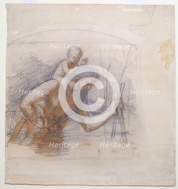 St Christopher, 1850-1864. Creator: William Dyce.