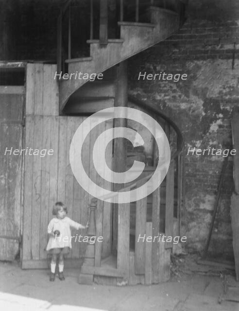 Spiral stairway, New Orleans, between 1920 and 1926. Creator: Arnold Genthe.