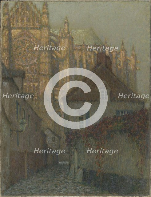 The Beauvais Cathedral at sunset.