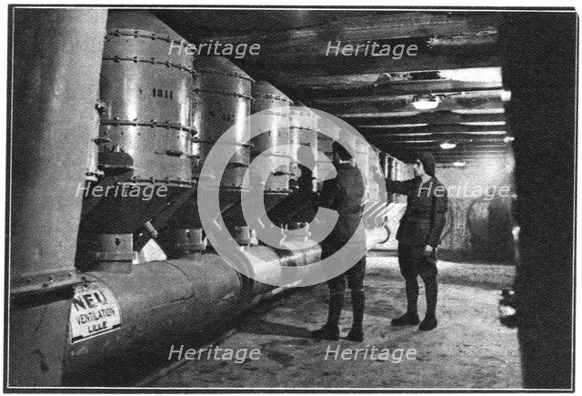 Air filters, Maginot Line, France, 1939. Artist: Unknown