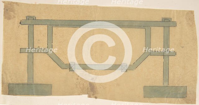 Plan for a Grate, 19th century. Creator: Anon.