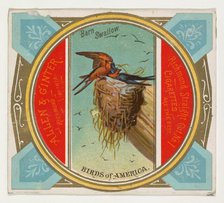 Barn Swallow, from the Birds of America series (N37) for Allen & Ginter Cigarettes, 1888. Creator: Allen & Ginter.