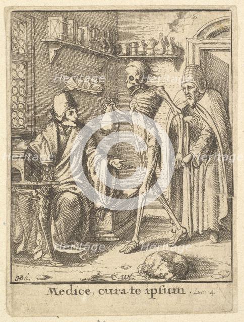 Doctor, from the Dance of Death, 1651. Creator: Wenceslaus Hollar.