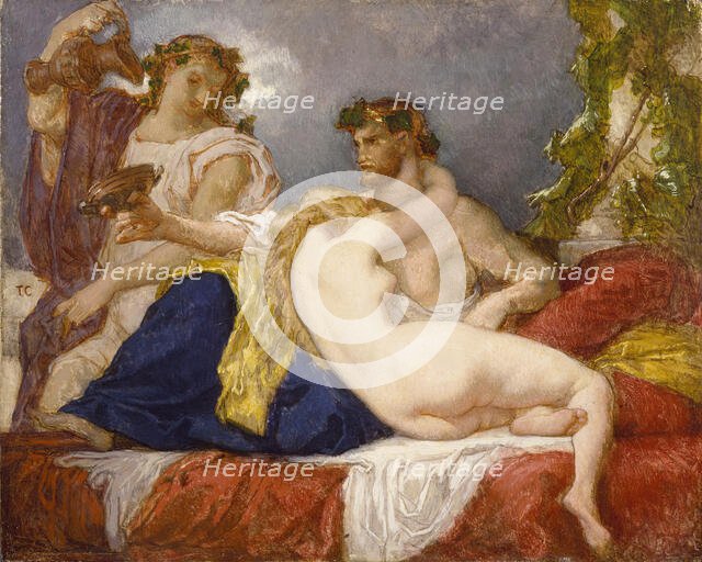 Horace and Lydia, after 1843. Creator: Thomas Couture.