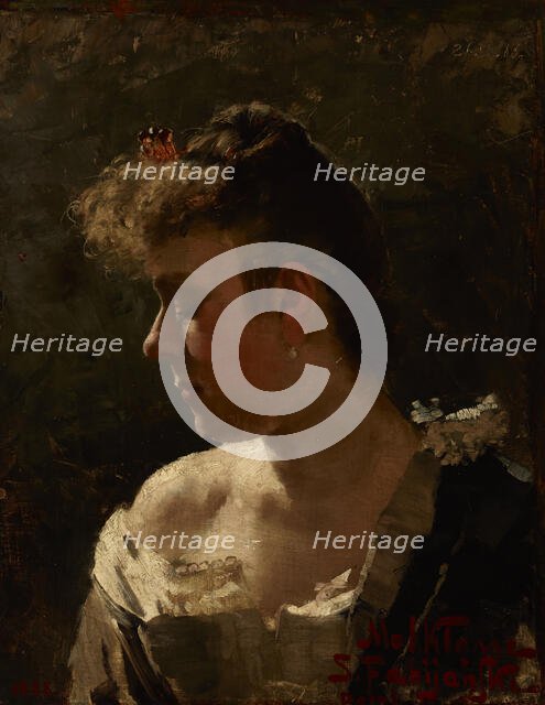 Study of a Woman, 1888. Creator: Stanislaw Fabijanski.