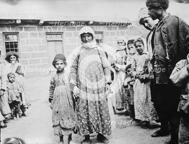 Refugees leaving hospital, between c1915 and c1920. Creator: Bain News Service.