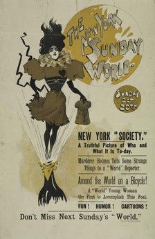 The New York Sunday world. Sunday Oct 20th. 1895, c1893 - 1897. Creator: Unknown.