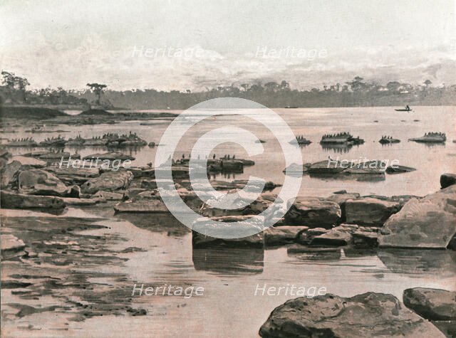 ''Le lit du Congo aux environs de Stanleyville; L'Ouest Africain', 1914. Creator: Unknown.