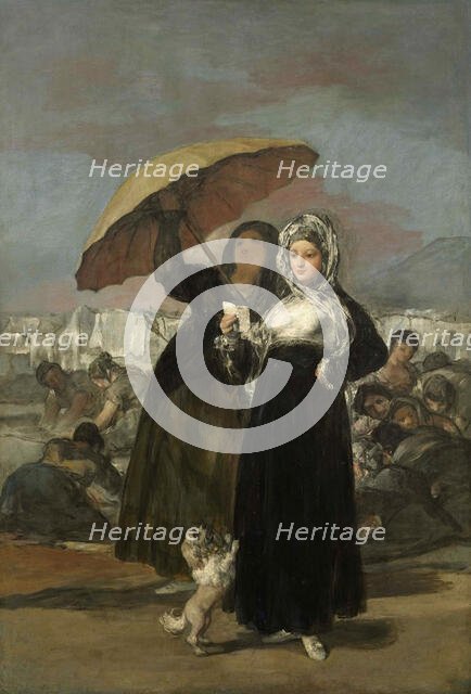 Young Women with a Letter, ca 1813-1820. Creator: Goya, Francisco, de (1746-1828).