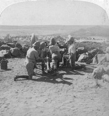 British artillery in action, South Africa, 2nd Boer War, 6 February 1900. Artist: Underwood & Underwood