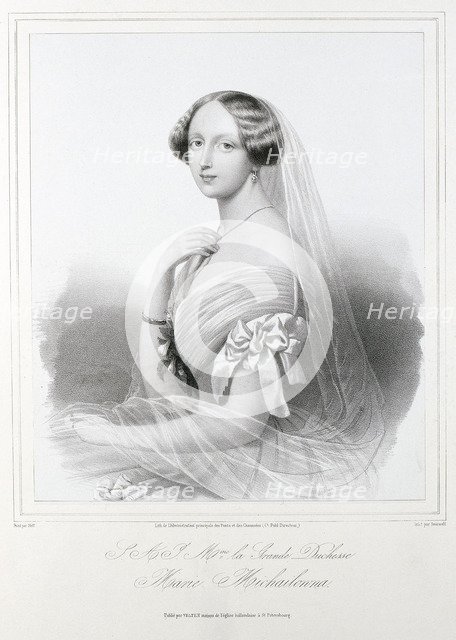 Portrait of Grand Duchess Maria Mikhailovna of Russia (1825-1846).
