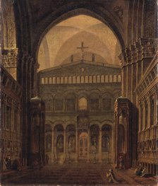 Interior of the Temple in Jerusalem, 1821. Artist: Vorobyev, Maxim Nikiphorovich (1787-1855)
