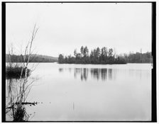 Island Lake, near Ishpeming, Mich., c1898. Creator: Unknown.