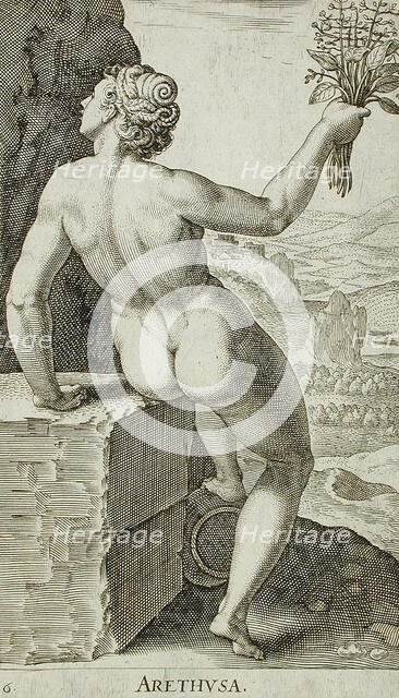 Arethusa, 1587. Creator: Philip Galle.