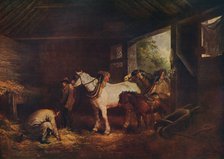 'The Inside of a Stable', 1791, (c1915). Artist: George Morland.