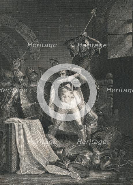 'Death of Richard II.', 1400, (mid 19th century).  Creator: J Rogers.