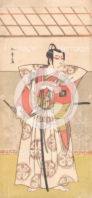 Ichikawa Danjuro V as a Samurai of High Rank, ca. 1778. Creator: Shunsho.